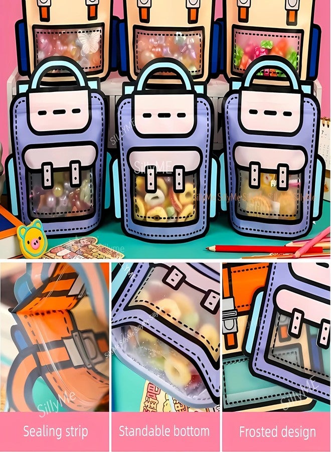 سيلي مي 30 كيس هدايا صغير لإعادة الهدايا - أكياس هدايا حفلات أعياد الميلاد، شوكولاتة، أدوات مكتبية، بسكويت، حقيبة يد - للأطفال من سن 3 إلى 12 عامًا - Image 5